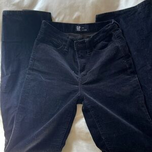 Black velvet GAP 70s bootcut